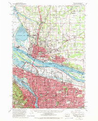 Portland 1961 topographic map thumbnail