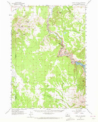 Powell Buttes 1962 topographic map thumbnail
