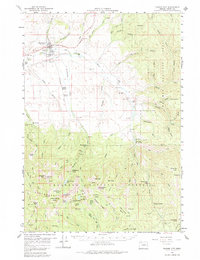 Prairie City 1959 topographic map thumbnail