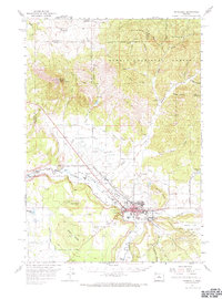 Prineville 1962 topographic map thumbnail