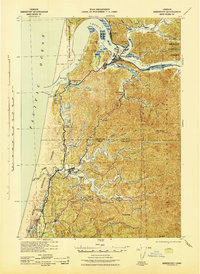 Reedsport 1942 topographic map thumbnail