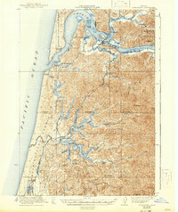 Reedsport 1923 topographic map preview