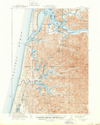 Reedsport 1923 topographic map thumbnail