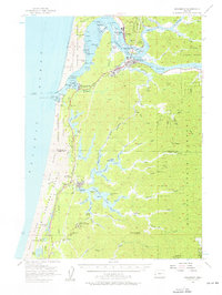 Reedsport 1956 topographic map thumbnail
