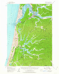 Reedsport 1956 topographic map thumbnail