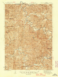 Roman Nose Mtn 1945 topographic map thumbnail