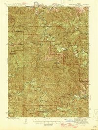 Roman Nose Mtn 1945 topographic map thumbnail