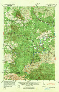 Saddle Mountain 1939 topographic map preview