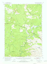 Saddle Mountain 1955 topographic map thumbnail
