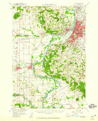 Salem 1957 topographic map thumbnail