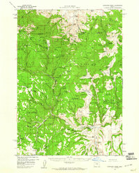 Sawtooth Creek 1959 topographic map thumbnail