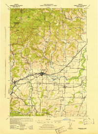 Sheridan 1942 topographic map thumbnail