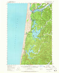 Siltcoos Lake 1956 topographic map thumbnail