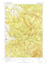 Snow Peak 1951 topographic map preview
