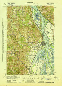 St Helens 1943 topographic map thumbnail