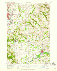 Stayton 1957 topographic map thumbnail