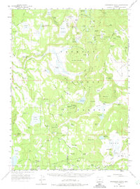 Strawberry Butte 1960 topographic map preview