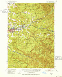 Sweet Home 1951 topographic map thumbnail