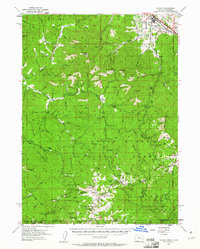 Talent 1954 topographic map preview