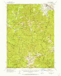 Talent 1954 topographic map preview