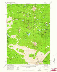 Three Fingered Jack 1959 topographic map thumbnail