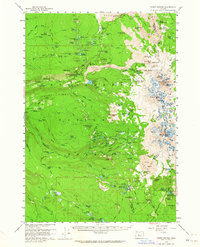 Three Sisters 1959 topographic map preview