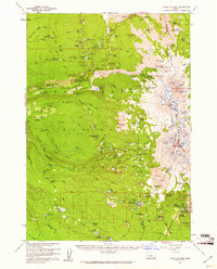 Three Sisters 1959 topographic map thumbnail