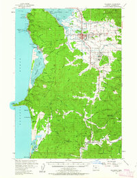 Tillamook 1955 topographic map thumbnail