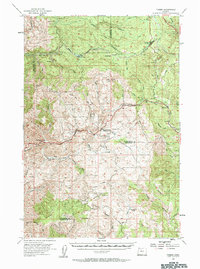 Timber 1955 topographic map thumbnail