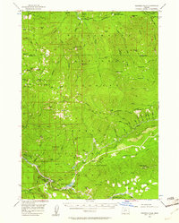 Toketee Falls 1956 topographic map thumbnail