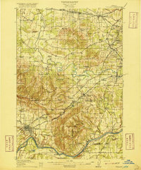 Tualatin 1916 topographic map preview