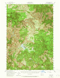 Valsetz 1956 topographic map thumbnail