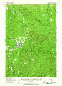 Vernonia 1955 topographic map thumbnail
