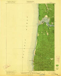 Waldport 1922 topographic map preview
