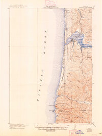 Waldport 1922 topographic map preview