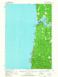 Waldport 1956 topographic map preview