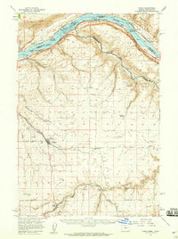 Wasco 1957 topographic map preview