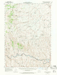 Westfall Butte 1966 topographic map preview