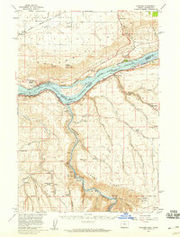 Wishram 1957 topographic map thumbnail