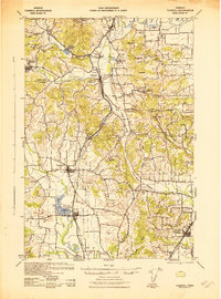 Yamhill 1942 topographic map thumbnail