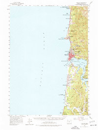 Yaquina 1957 topographic map preview