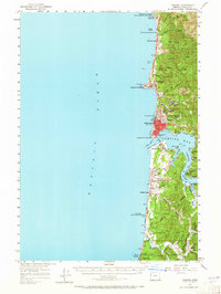 Yaquina 1957 topographic map thumbnail
