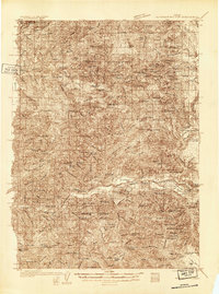 Mc Kenzie Bridge 1934 topographic map thumbnail