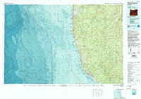 Gold Beach 1993 topographic map thumbnail