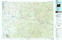 North Santiam River 1983 topographic map thumbnail