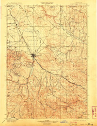 Baker City 1901 topographic map thumbnail