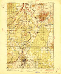 Bend 1929 topographic map thumbnail