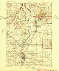 Bend 1929 topographic map thumbnail