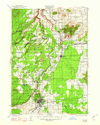 Bend 1929 topographic map thumbnail