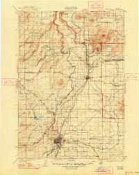 Bend 1929 topographic map thumbnail
